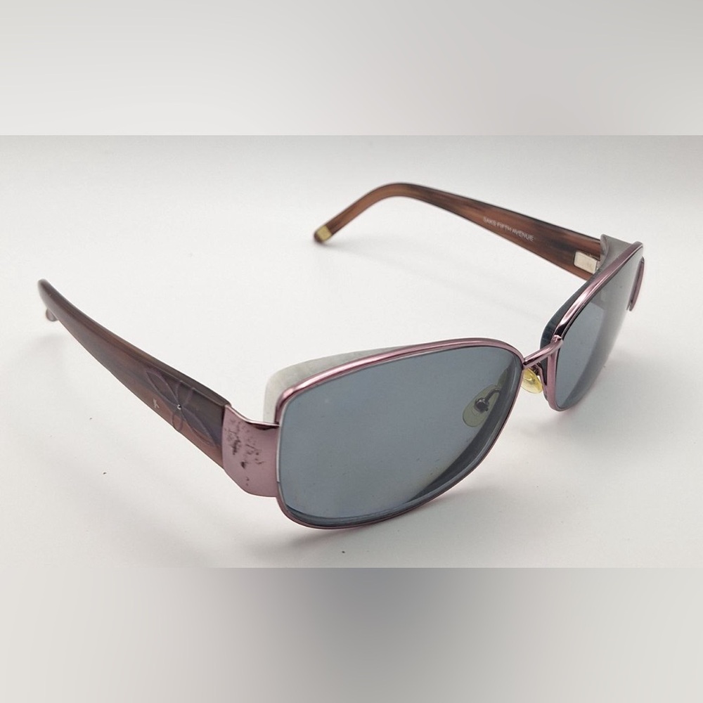 Saks Fifth Avenue S5A42/S Pink Oval Sunglasses Frames Only - Picture 1 of 8
